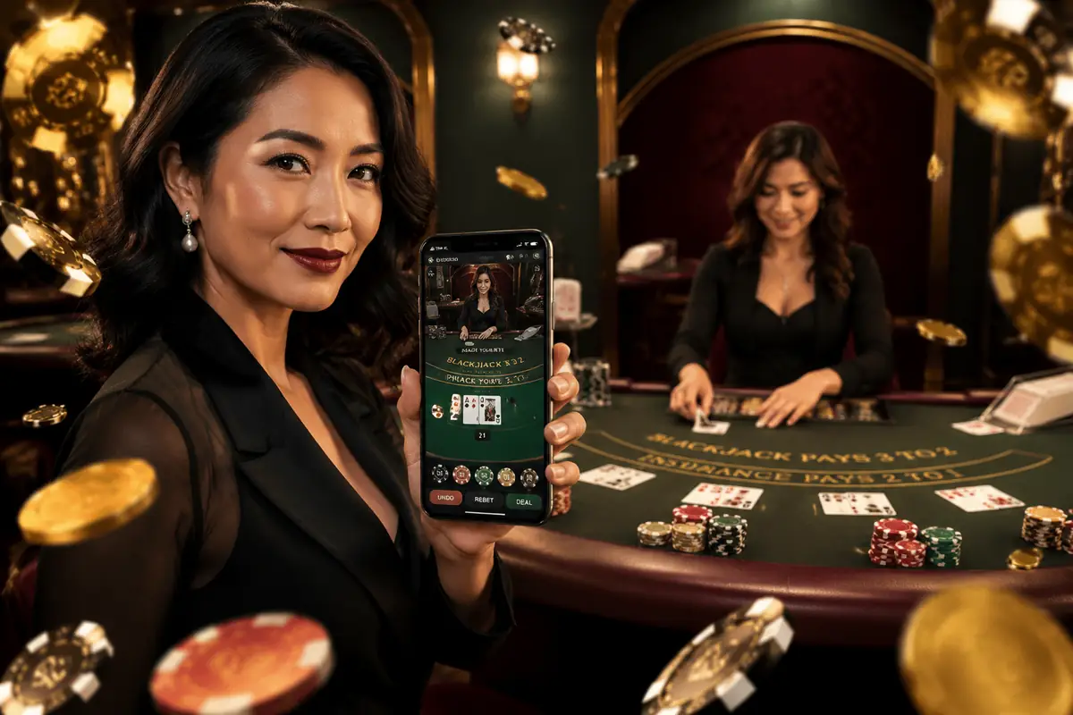 1xcinta Casino dealer langsung siaran video HD